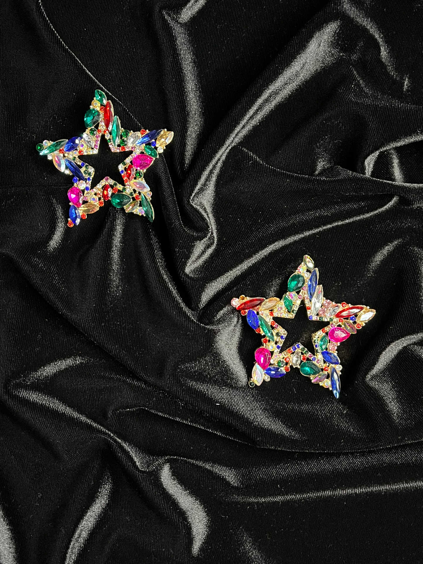 Multicolored Colorful Star Earrings